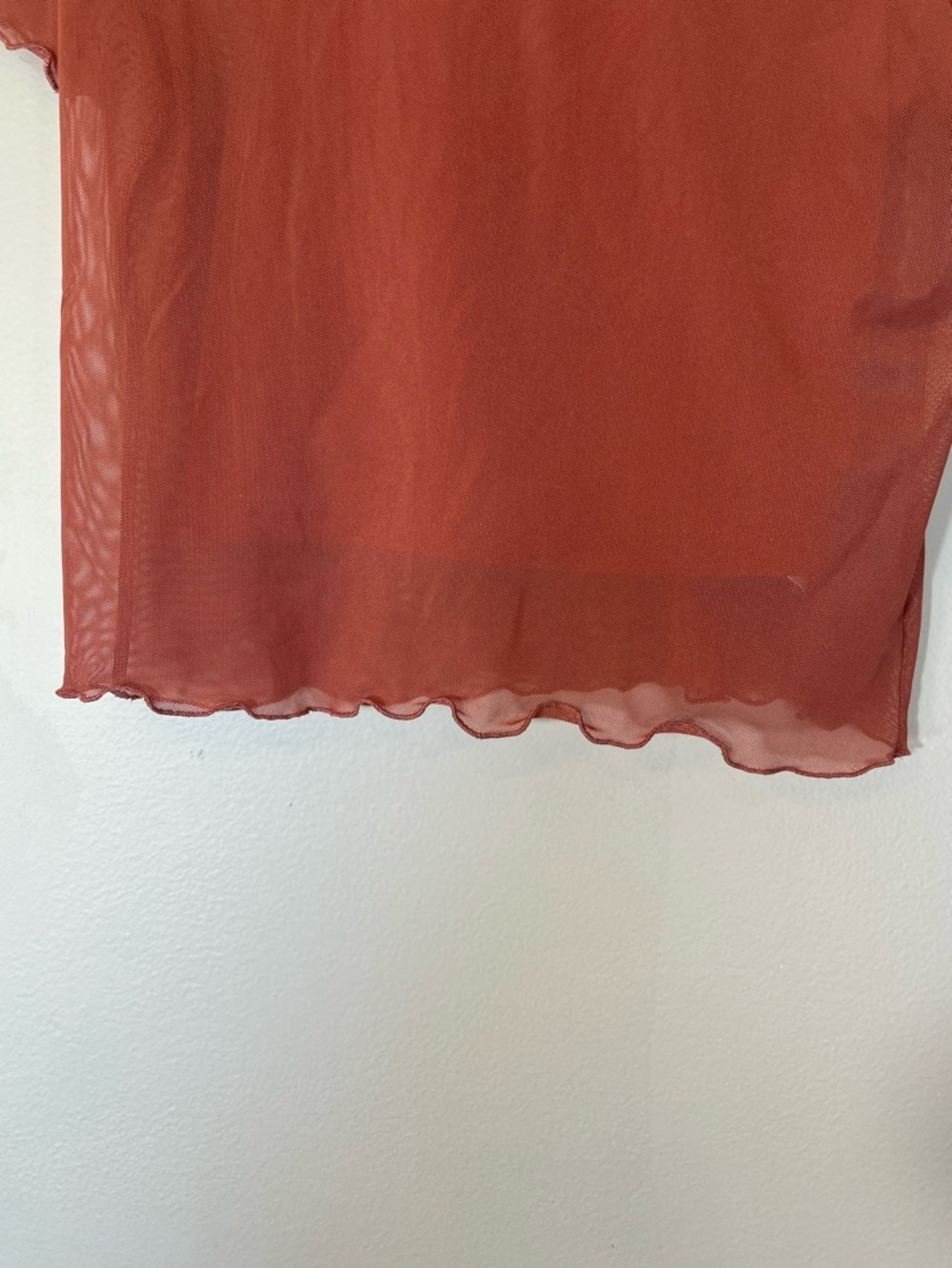 Hollister Sheer Mesh Short-Sleeve Crop Top With Cami Size M Y2K Fairy Grunge - Picture 4 of 9